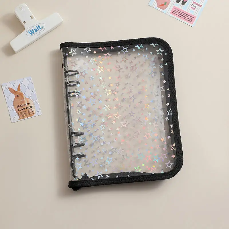 Aufkleber-Organizer-Ordner A5 Aufkleber-Sammelalbum Wiederverwendbare Aufkleber-Taschen und Transparente Wasserdichte Reißverschluss-Aufbewahrungshüllen – Detail 9