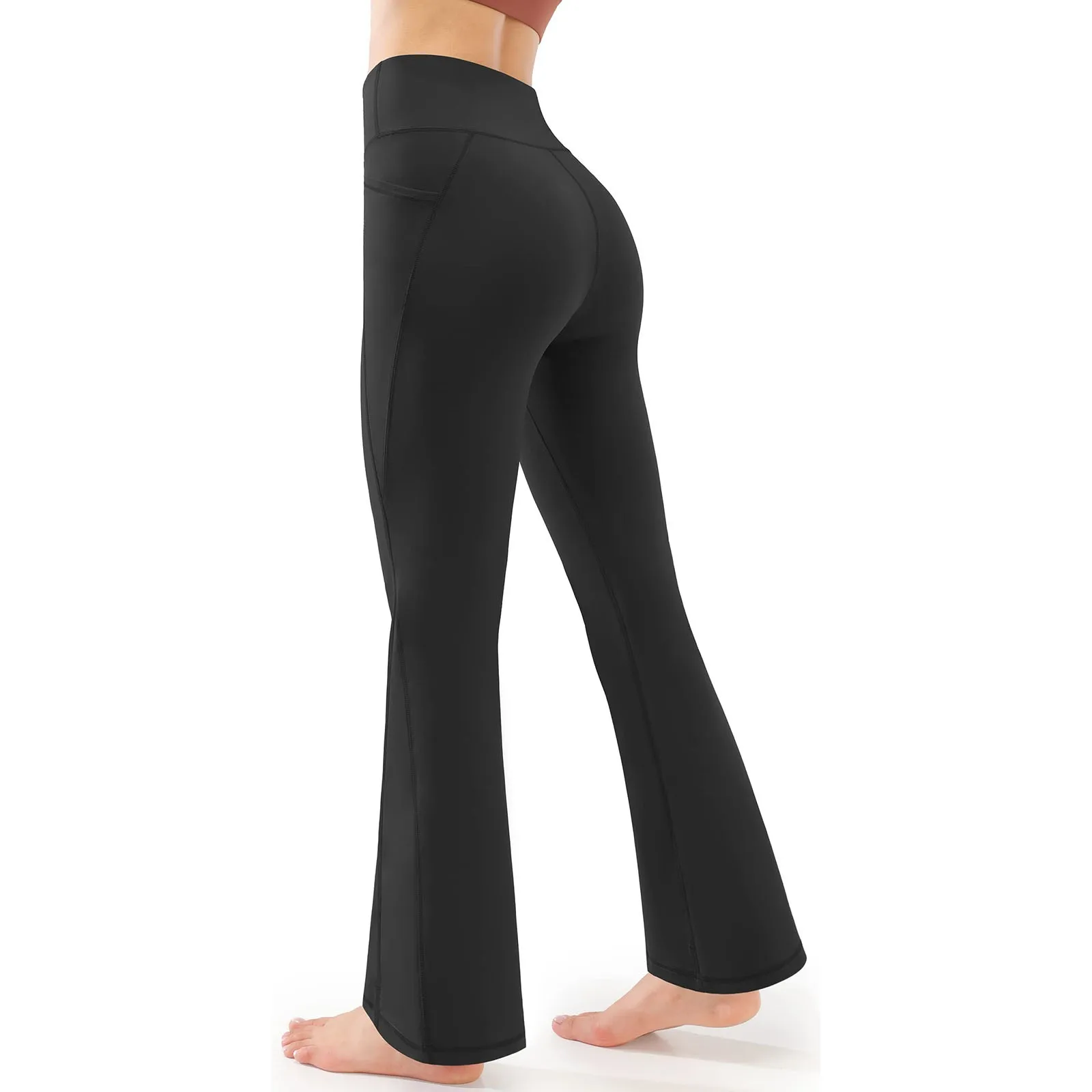 Flare Leggings Women High Waist Quick Dry Sports Pants Wide Leg Pants Exercise Trousers Running Yoga Pilates Gym Activewear