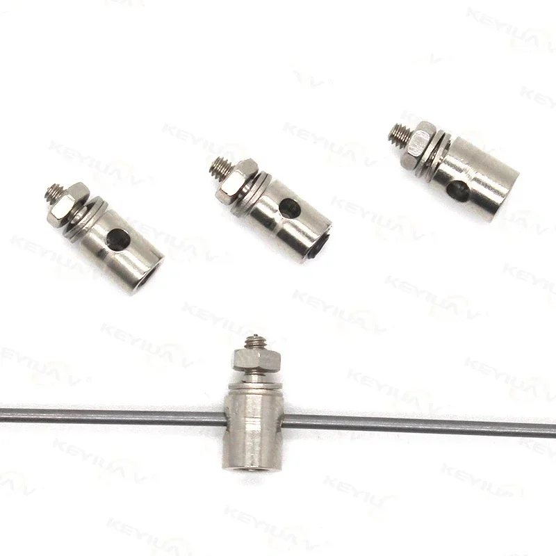 1pc RC Airplane Boat Pushrod Linkage Stopper Servo Connectors Adjustable  Diameter 2.1mm/1.8mm/1.3mm/1.1mm Helicopter Rc Boat