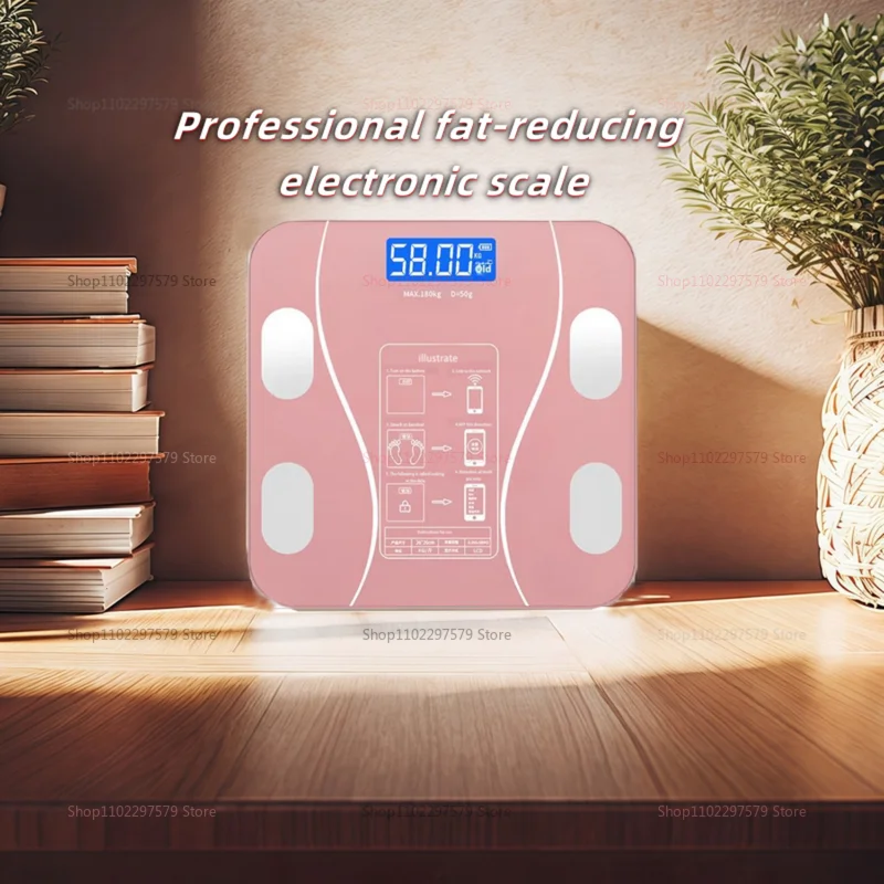 Balance électronique intelligente de graisse corporelle avec mesure de graisse, balance de charge pour la surveillance du fitness et de la santé domestique