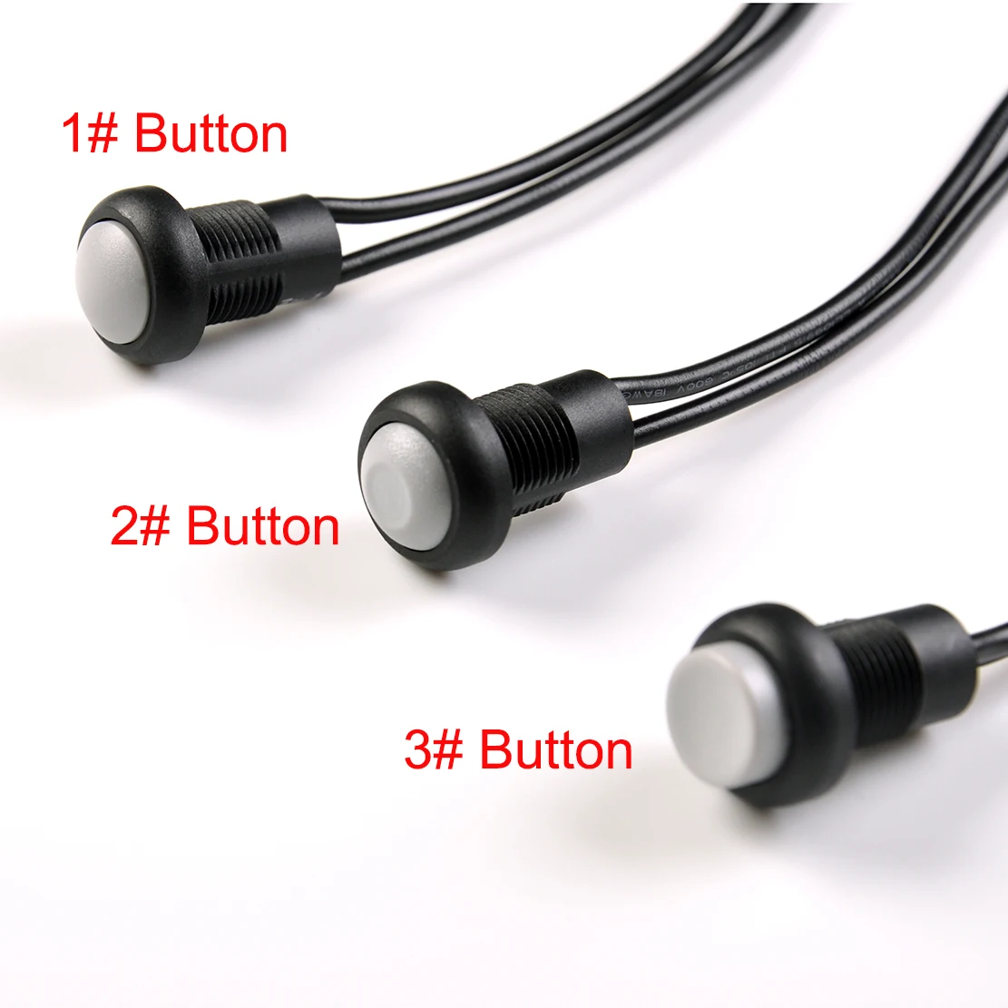 Switch 12mm Plastic IP67 Waterproof Self-Locking Fixating Fixation On/ Off Electronic Button Mini Round Contact Switch