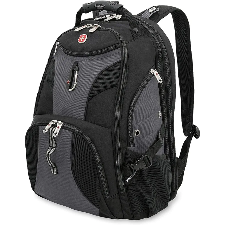 SwissGear 1900 Scansmart TSA 17 Laptop Backpack Grey Black 19-Inch