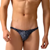 High Leg Mens Swim Briefs Bikini Swimwear Sexy Super Low Waist Men Swimsuit Man Swimming Trunks Indoor Beach Bathing Suit Wear