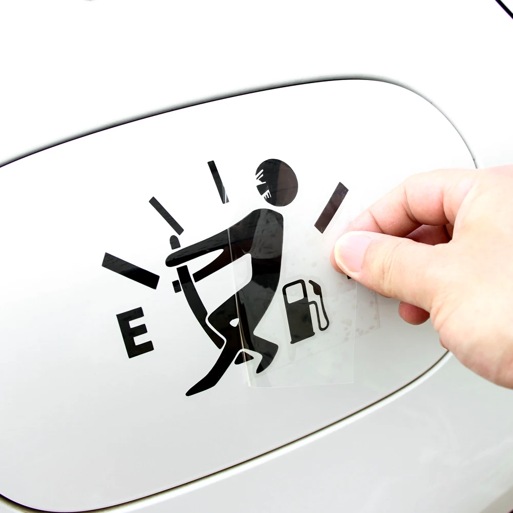 Car Sticker Funny Pull Fuel Tank Pointer Sticker Decal For Chevrolet Cruze Aveo Lacetti Cruz Niva Spark Orlando Epica Sail Sonic