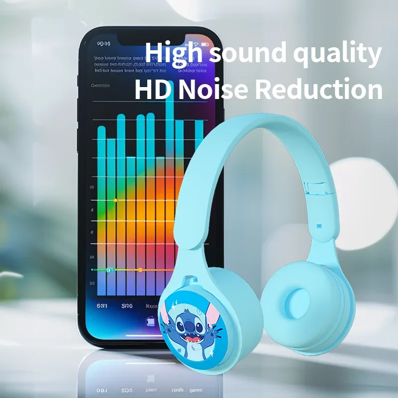 ديزني Y08Pro ستيتش سماعات بلوتوث HIFI ستيريو كمبيوتر محمول سماعة لاسلكية بلوتوث سماعات الألعاب للأطفال أنيمي الكرتون