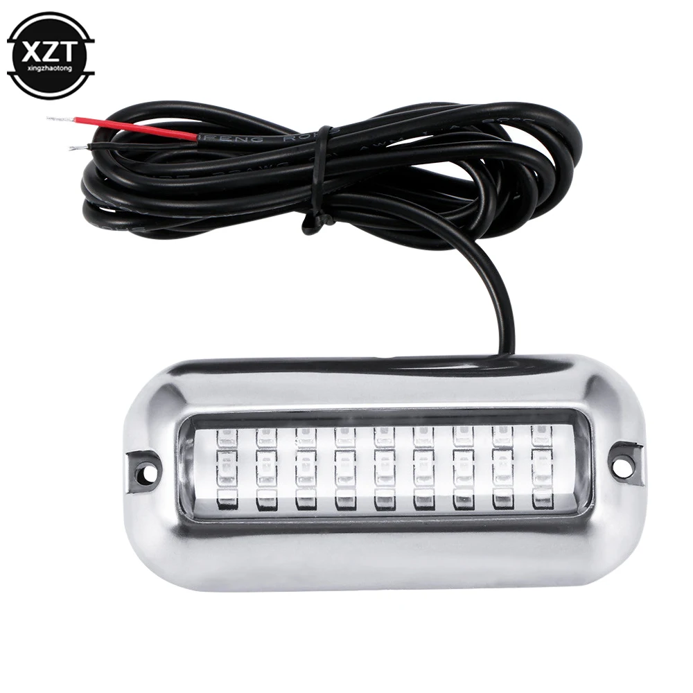 27LED 12V Boat Transom Light Underwater Pontoon Marine Ship Boat Accessories Light Stainless Steel Waterproof Marine Light IP68