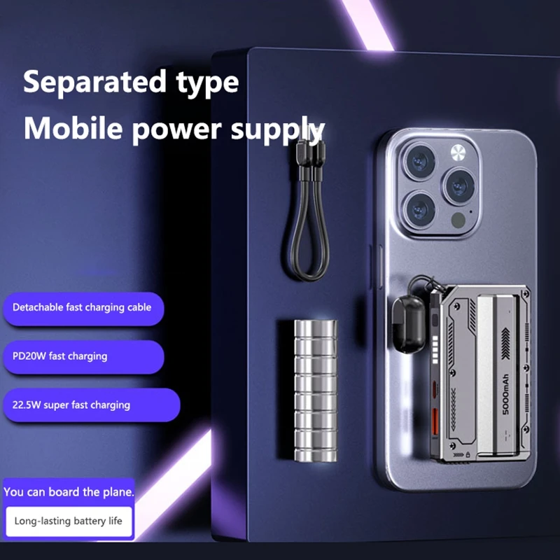 VIVO 10000mAh قوة البنك 22.5 واط بطارية قابلة للفصل شحن سريع بطارية خارجية محمولة Powerbank شاحن آيفون سامسونج