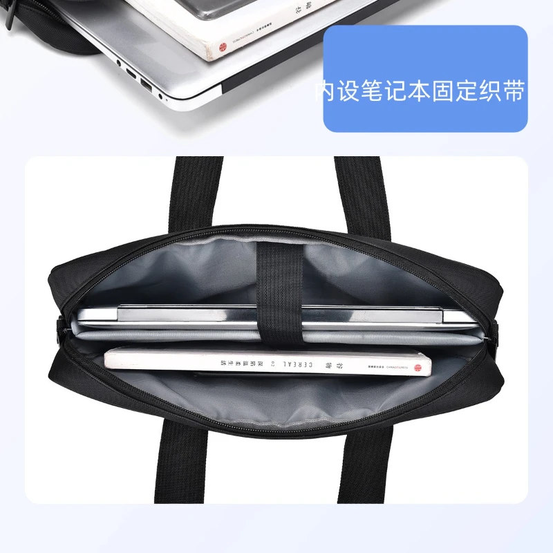 Fashion Trendy Men's Business Shoulder Bag High-end Female Commuting Portable 15.6 Inch Laptop Bag Waterproof Briefcase Women
