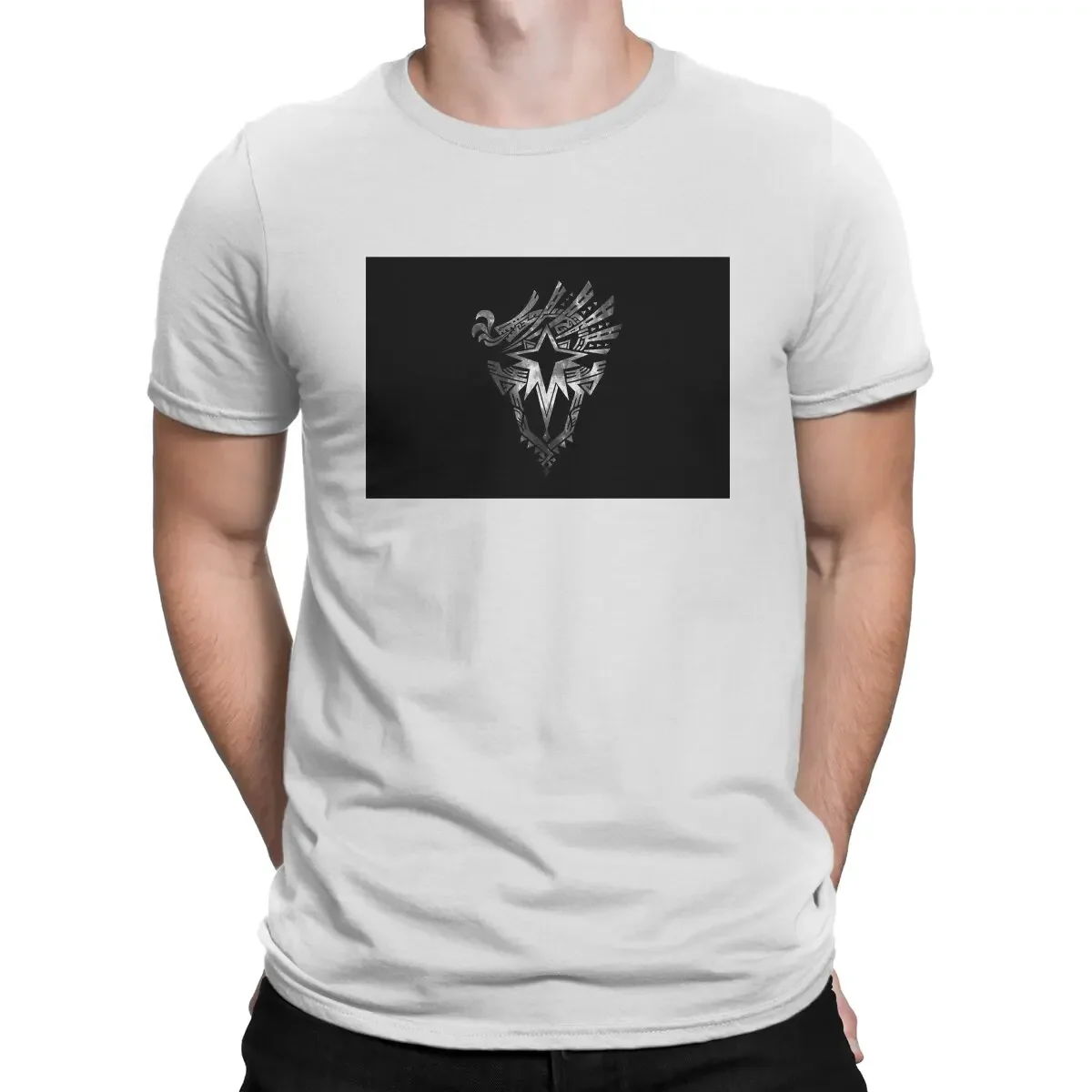 World  Iceborne Oversized Graphic T Shirt Monster Hunter Fantasy-Themed Games Funny Round Neck Short Sleeve for Men Women Tee