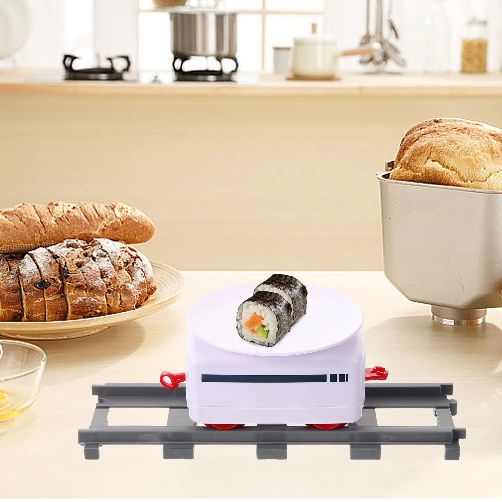 Food Conveyor Belt Sushi Toy Track Train Electric Child Railway Plastic for Kids