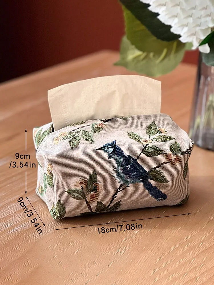 Papier Zeichnung Tasche Tissue Box Europäischen Retro StilTissue Fall Tissue Abdeckung Stoff Zeichnung Box Wohnzimmer Papier Haushalt Desktop – Detail 2
