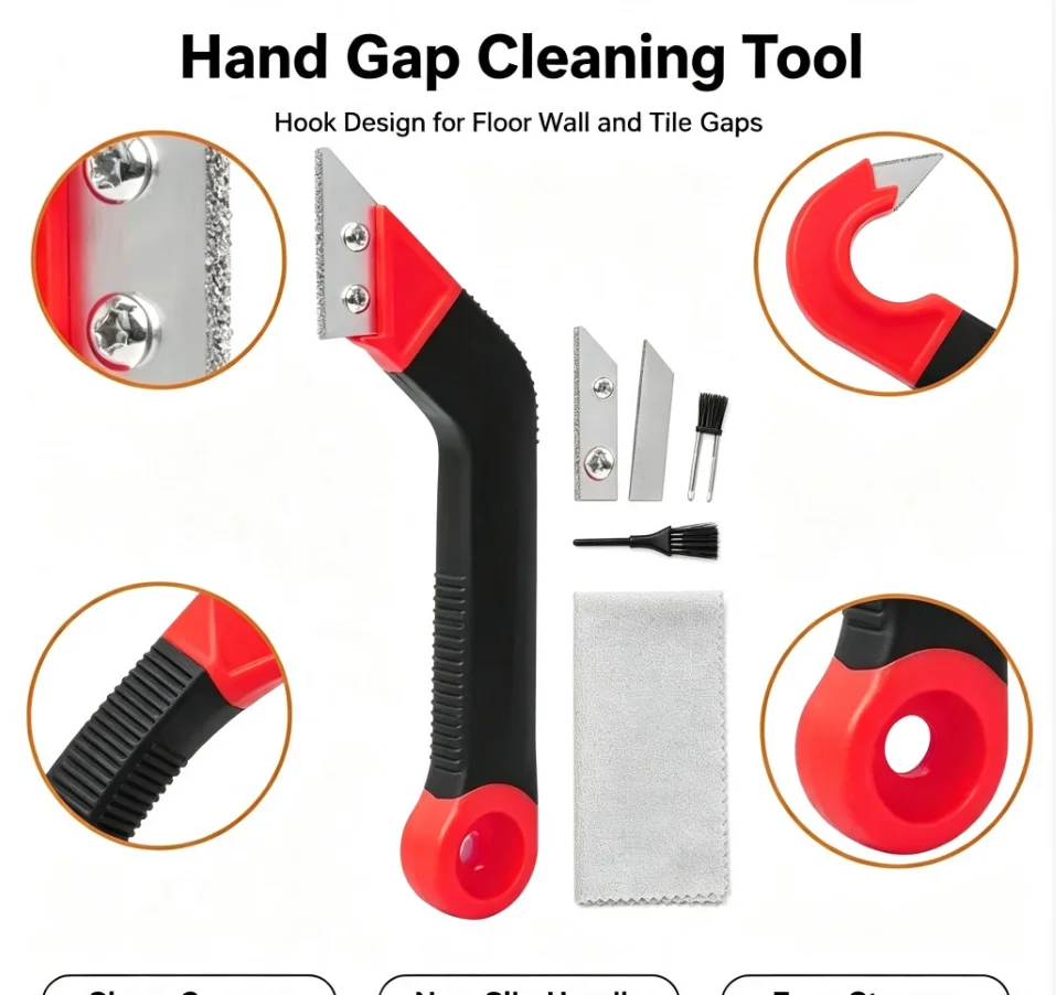 Tile Grout Saw Grout Removal Tool, Angled-Design Grout Hand Saw for Tile Cleaning, Removing Paint and More