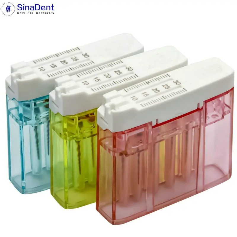 1Pack Dental Endo Files Sterilization Box Without Files Multi Function Box Autoclavable Measurement Dental File Organizer