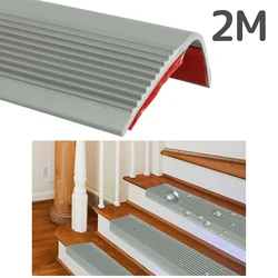 Stair Edge Protector for L-Shape Step Edge Non-slip Stair Nose Edging Self-Adhesive PVC Waterproof Wear Highly Adhesive Rubber