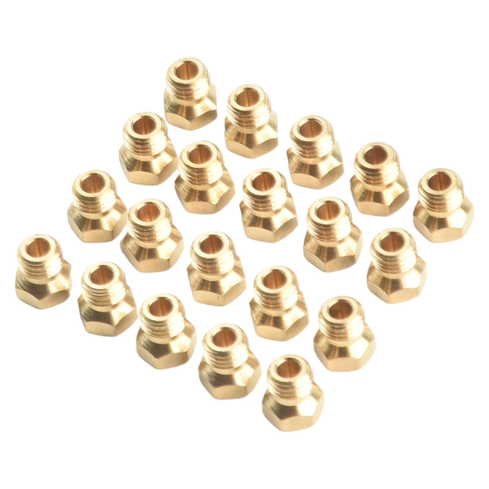 20 Pieces Brass Propane Jet Nozzle Orifice Kit for LP Gas Burner Replacement Parts Suitable for Outdoor Grill and Barbecue