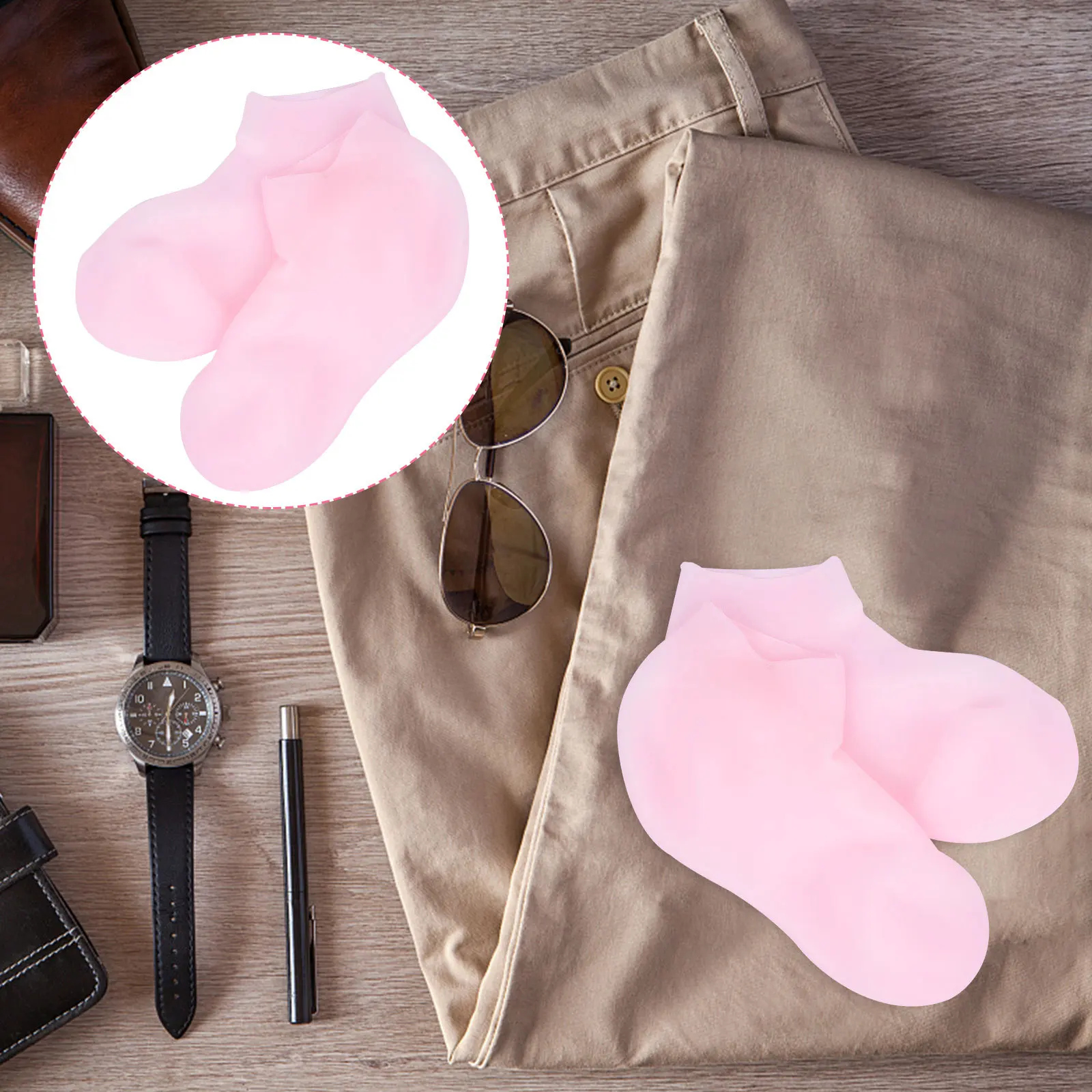 1 paar Hydraterende Sokken Voor Voeten Behandeling Voet Peeling Sok Unisex Zachte Absorberende Elastische Huidverzorging Tool Voor Droog Gebarsten