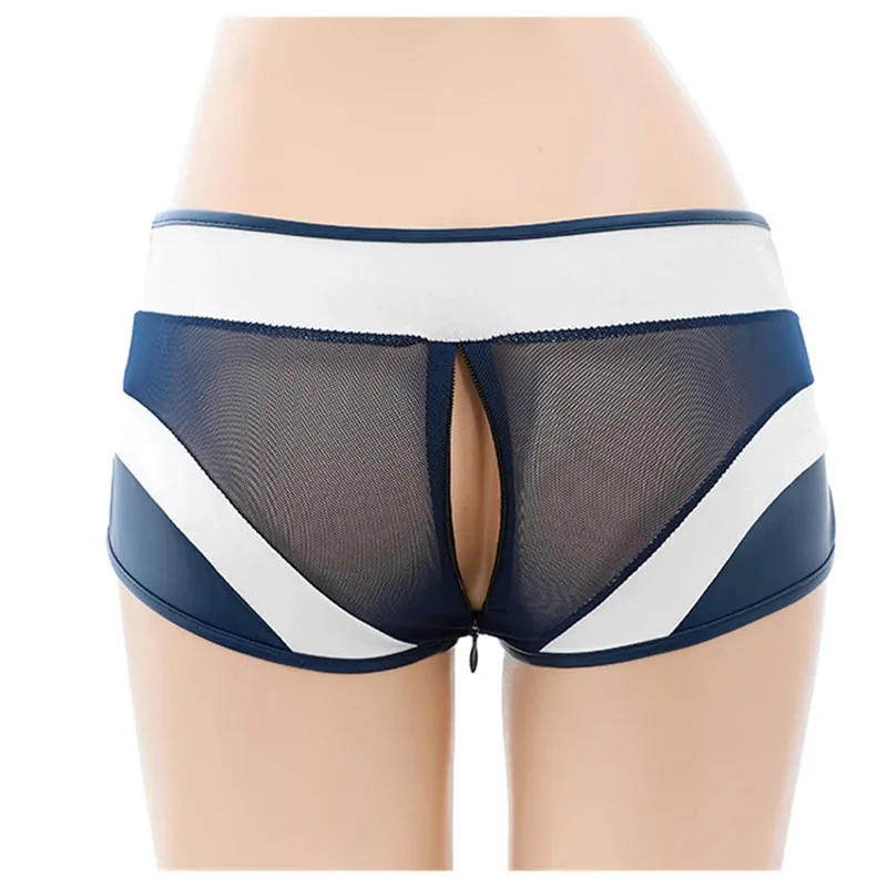Cute Girl Hot Cheerleading Uniform Women Football Baby Sexy Zipper Halter Bodysuit Cosplay Costume Lingerie Role Play Underwear - view 6