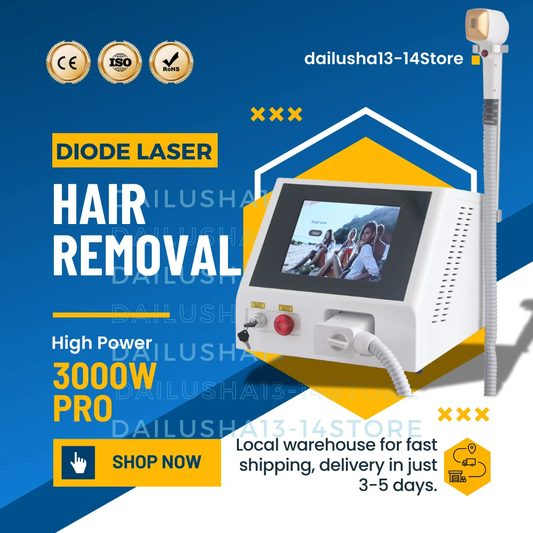 

Ice Platinum Cooling Handle Diode Laser Hair Removal Machine 755 808 1064 Hair Remove Nd yag Alexandrit Laser Hair Removal