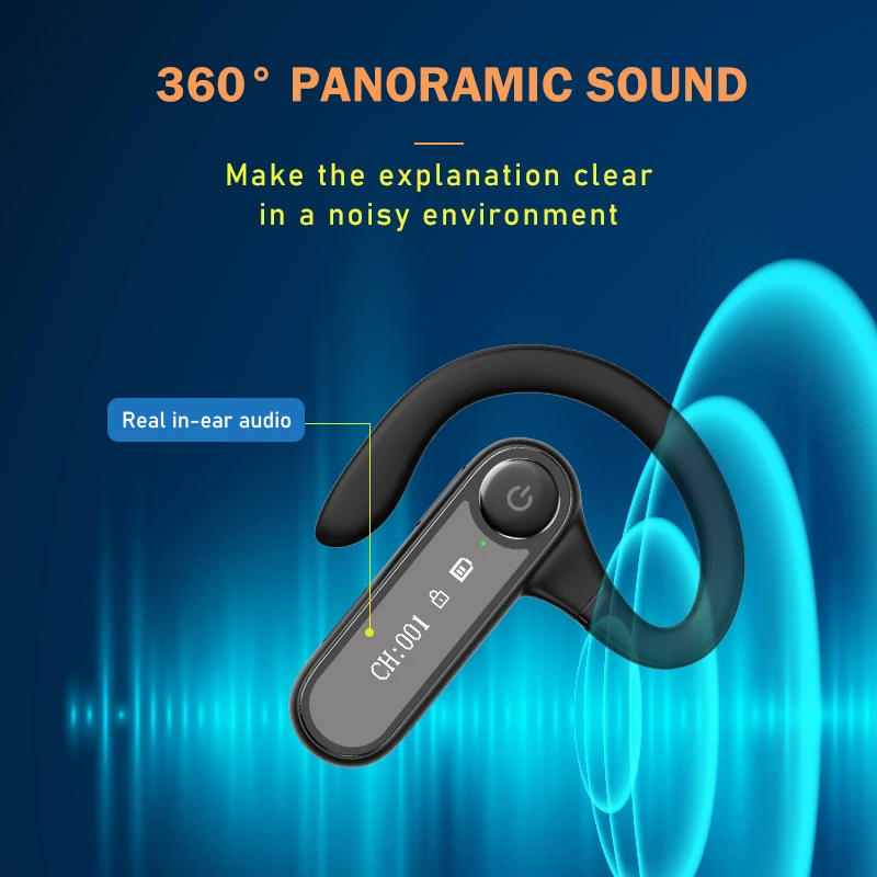 Corporate Conference Reception, Tourist Attractions, Noise-canceling Wireless Headphones, Wireless Tour Guide System.