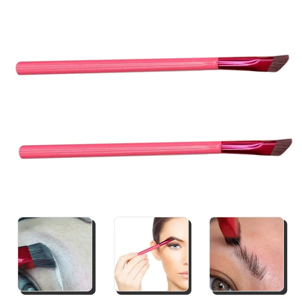 2Pcs Angled Brow Brush Women Eyebrow Makeup Tool for Grooming Shaping Filling Eyebrows Concealer Application Eyebrow Brush