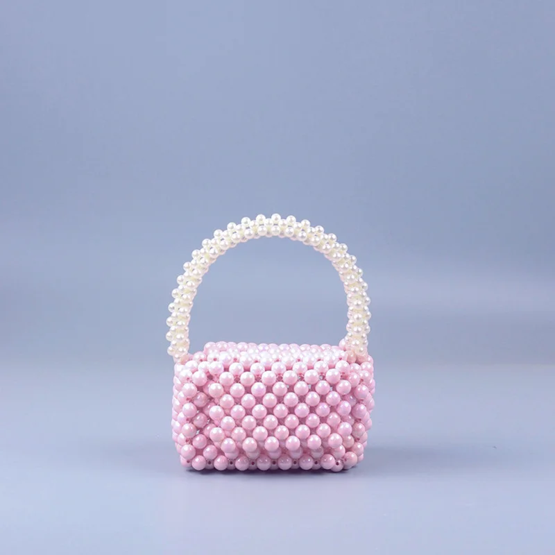 New Mini Small Kawaii Purses and Handbags Acrylic Magic Pearl Beaded Women's Bags Ladies Fashion Evening