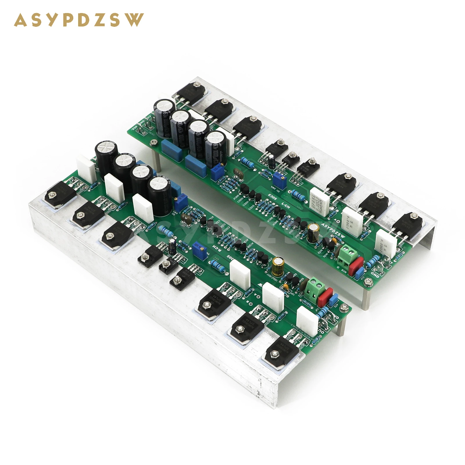 HIFI Stereo E305 FET Differential Architecture Power amplifier DIY Kit/Finished board Base on Accuphase With Angular aluminum