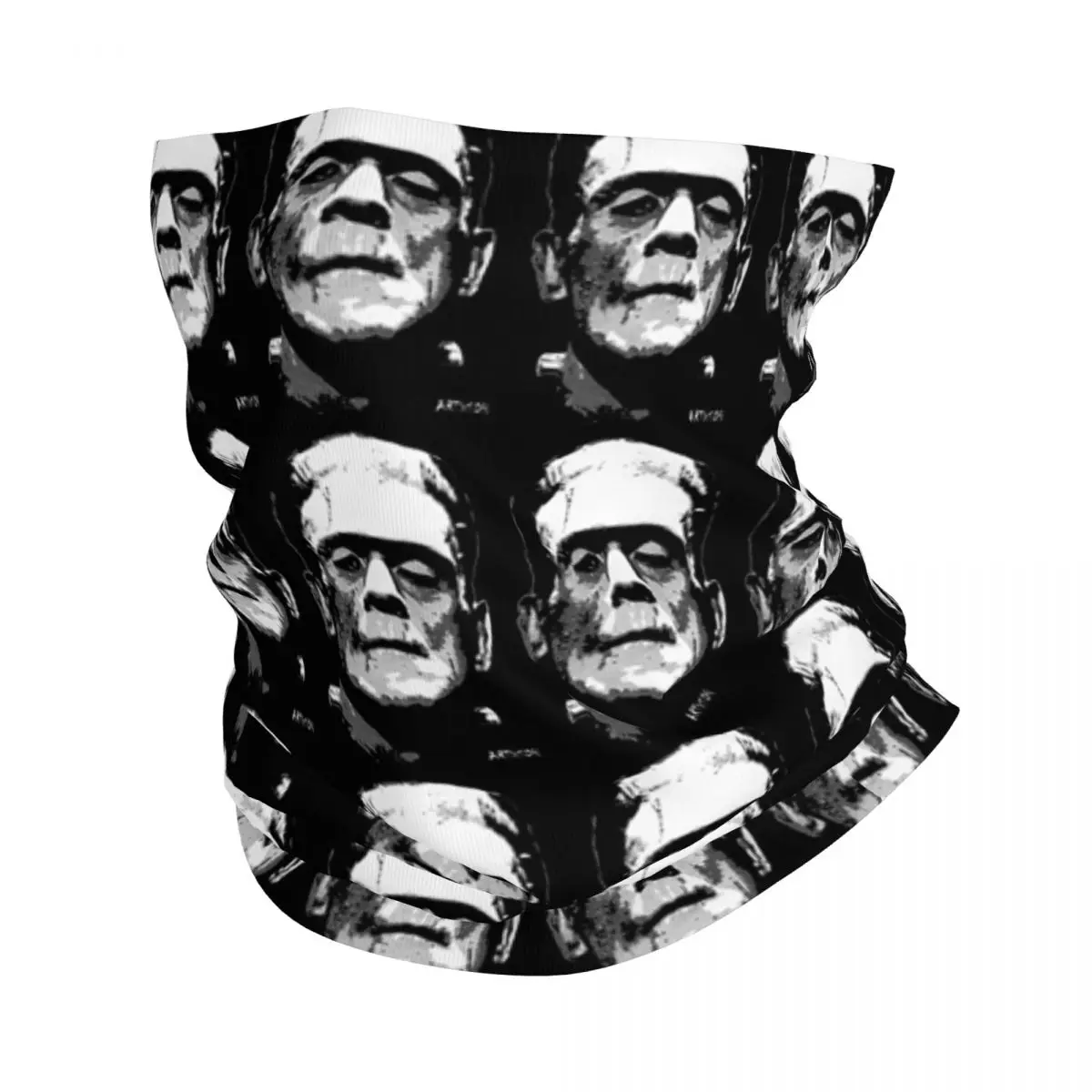 Frankenstein Bandana Neck Cover Printed Monster Halloween Balaclavas Mask Scarf Multifunctional Headwear Running for Men Women