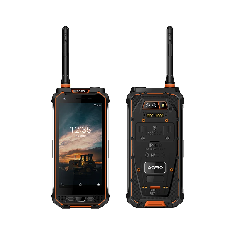 

AORO M5 Industrial Handheld Walkie Talkie Smartphone Long Range Rugged Waterproof Phone With 2W Output Power Low Price