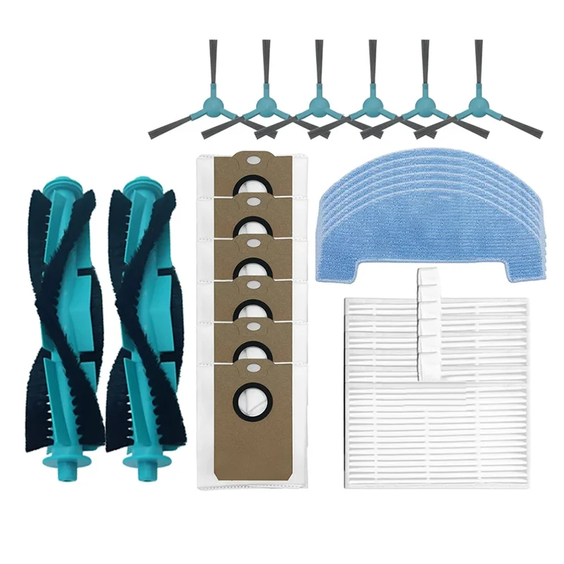 

B28C-For Midea S5 Plus / Conga 2299 Ultra Home X-Treme Genesis Vacuum Accessories Dust Bag Hepa Filter Roller Side Brush Mop