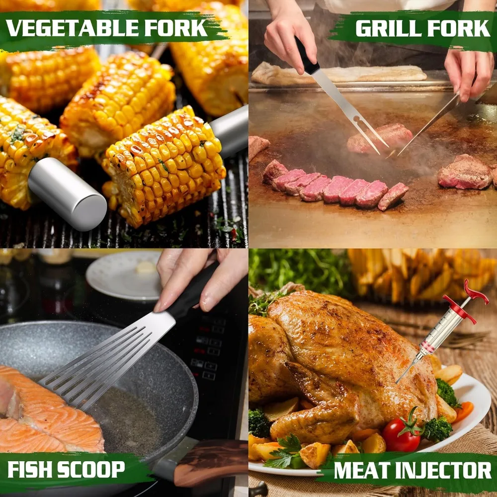 مجموعة ملحقات الشواية المكونة من 134 قطعة من أجل Blackstone - ملحقات شواية مسطحة مثالية للاستخدام الخارجي، قبة ذوبان مستديرة احترافية #5