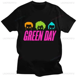 Green Day 남녀공용 아메리칸 멍청한 앨범 커버 티셔츠, 코튼 티셔츠, 노벨티 재미있는 스트리트웨어, 편안한 티셔츠, 여름