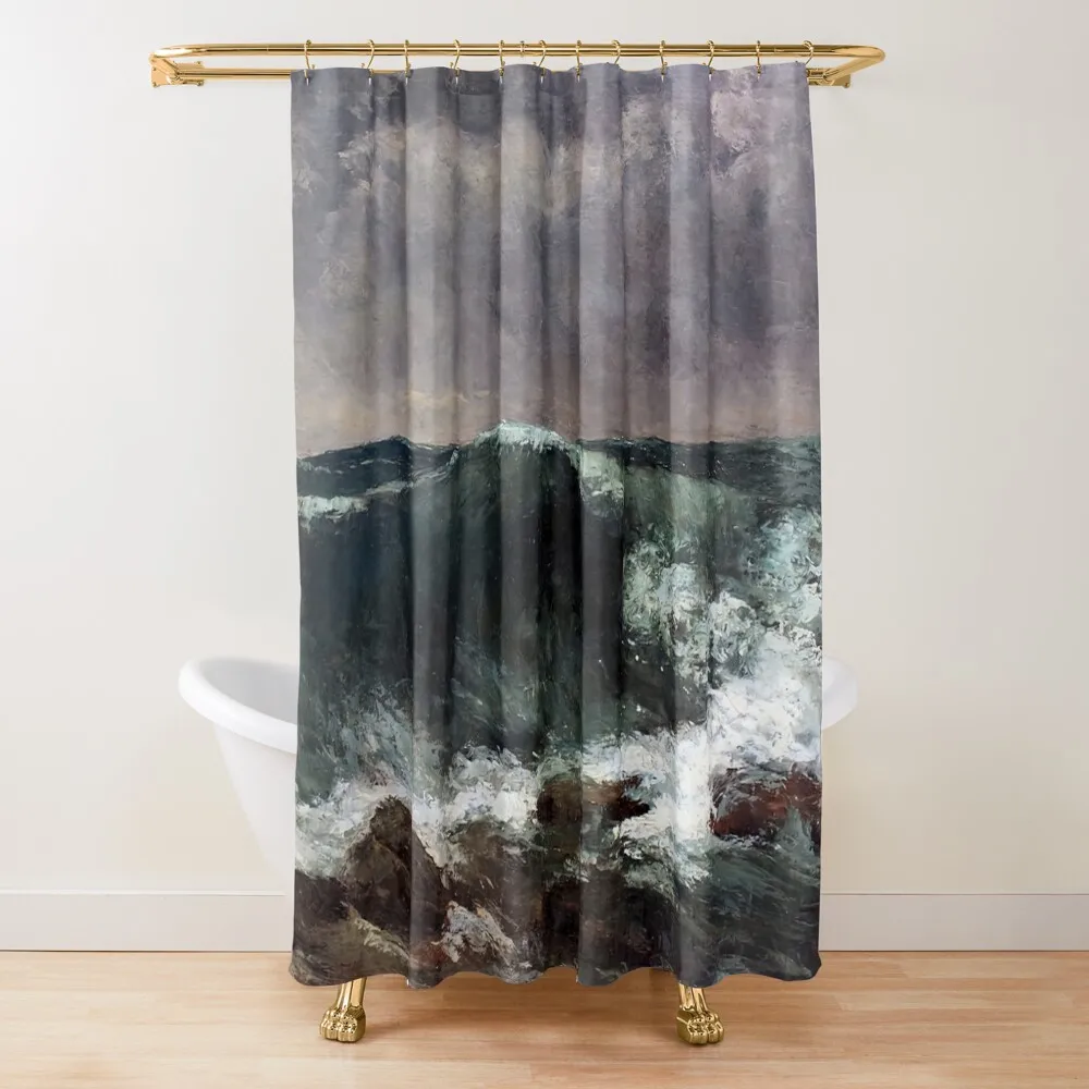 

gustave courbet artwork, gustave courbet self portrait, gustave courbet paintings Shower Curtain Bathroom Fabric Curtain