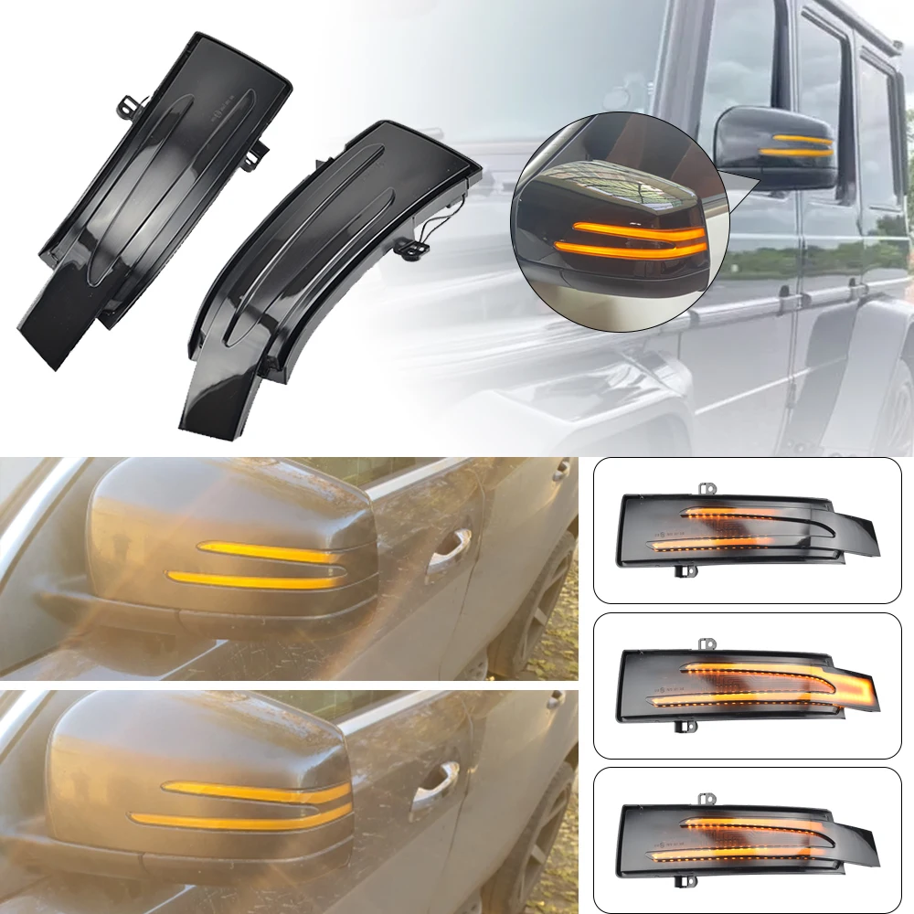 For Mercedes-Benz G M R-Class W463 GL X164 X166 GLS W166 W251 V251 Dynamic Turn Signals lamp Lights