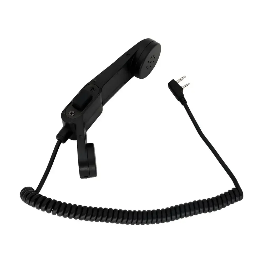 H250 Tactical Headset Walkie-Talkie Adapter Military Handheld Speaker Microphone PTT Kenwood Two-Way Radio Microphone