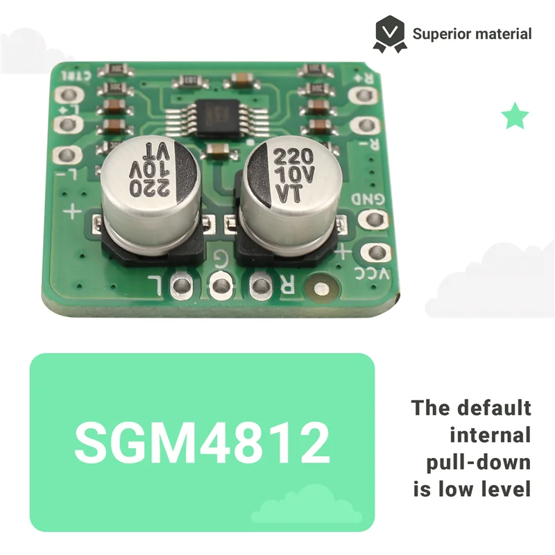 Advanced Headphone Amplifier Board 150 MW Audio Differential Balanced TPA6112 & SGM4812 HIFI Amp Module Speaker Module