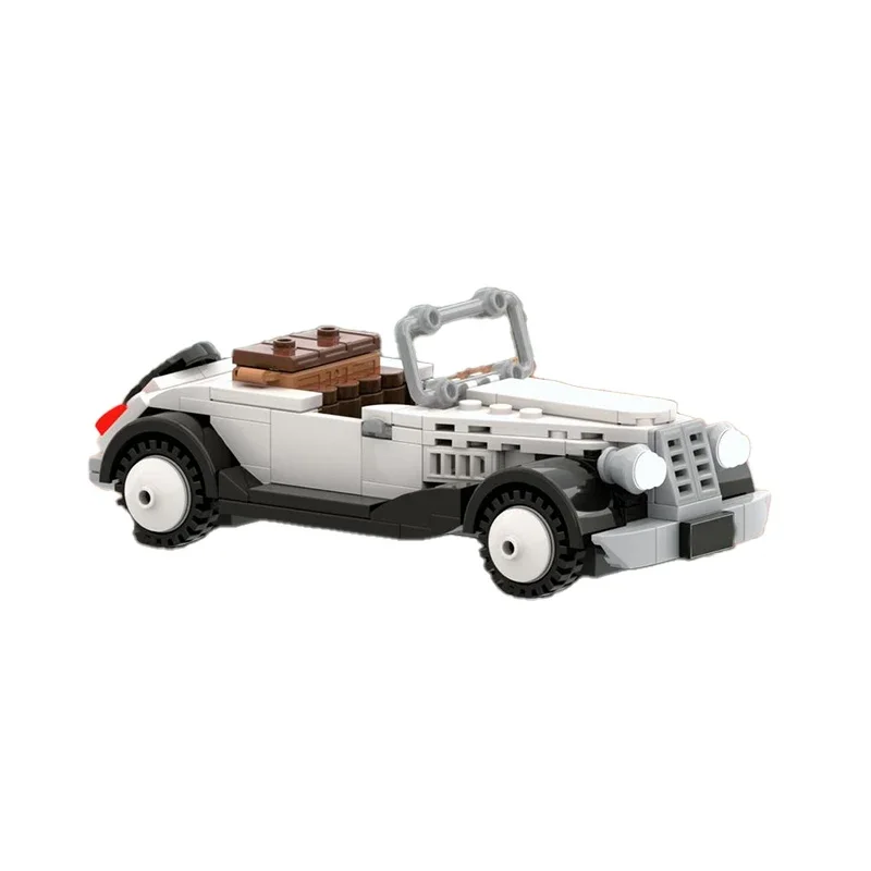 Moc Building Blocks 1920 Vintage Classic Convertible Car Model Technical Bricks DIY Assembly Vehicle Toys For Kids Child