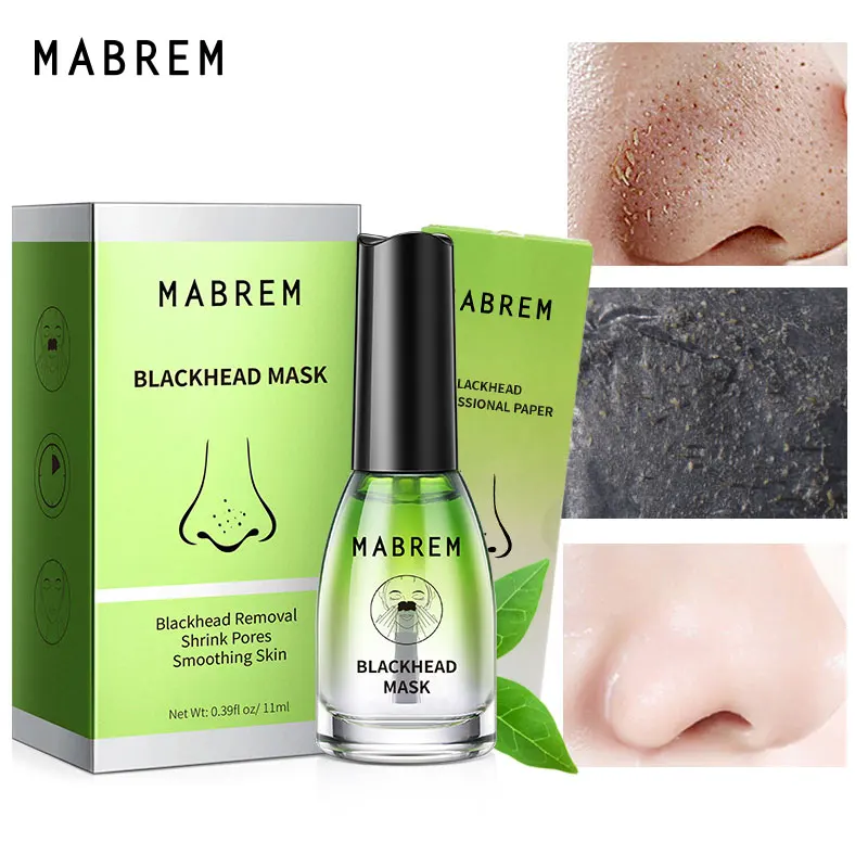 MABREM Blackhead Remover Face Nose Mask Pore Strip Black Mask Peeling Acne Treatment Deep Cleansing Mask Oil Control Skin Care