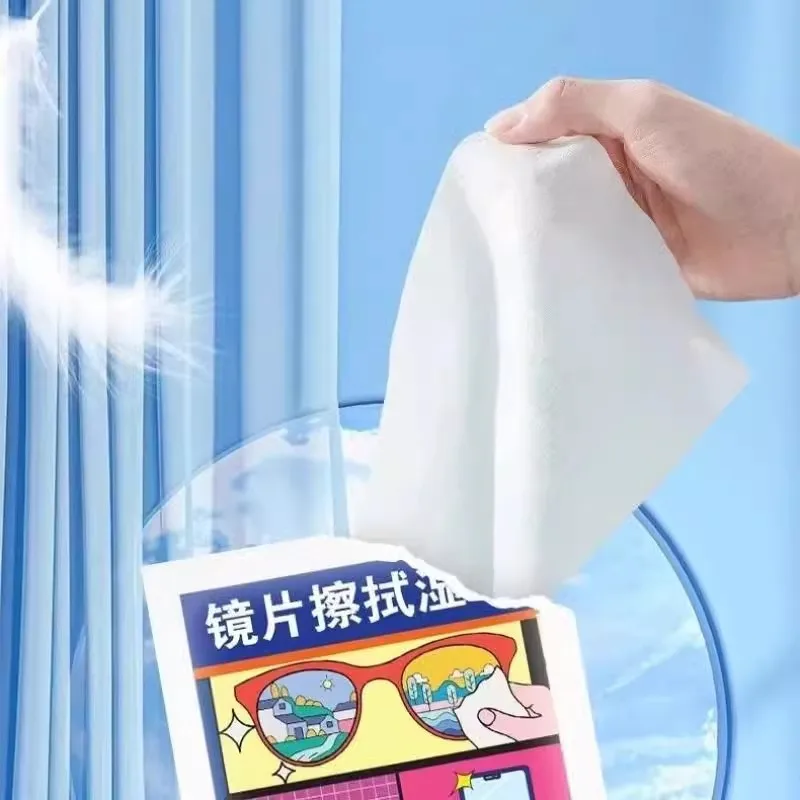 Disposable Lens Cleaning Wipes Microfiber Cloth for Glasses Safe Streak Free，eyeglasses cleaner image 4