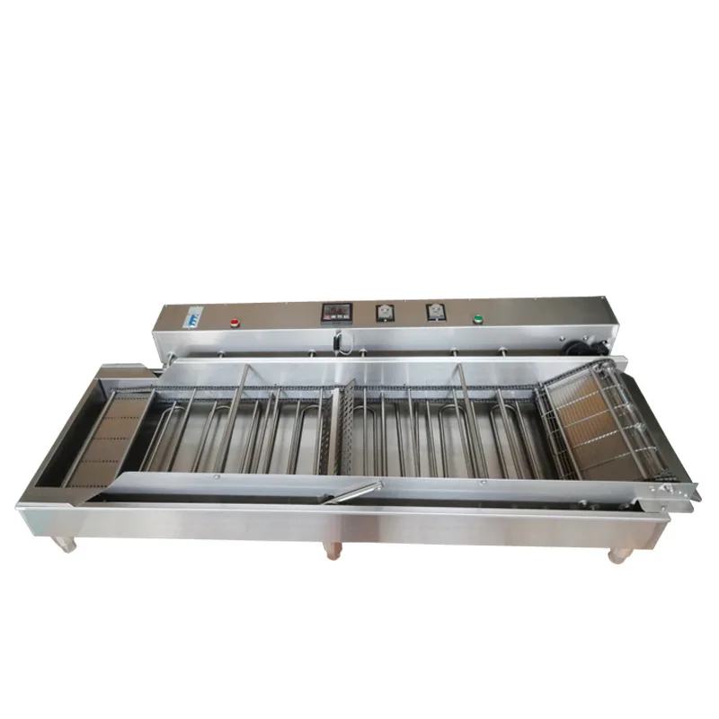 380V three-phase electricity, large output, electric automatic frying machine, automatic flip, double-sided frying furnace
