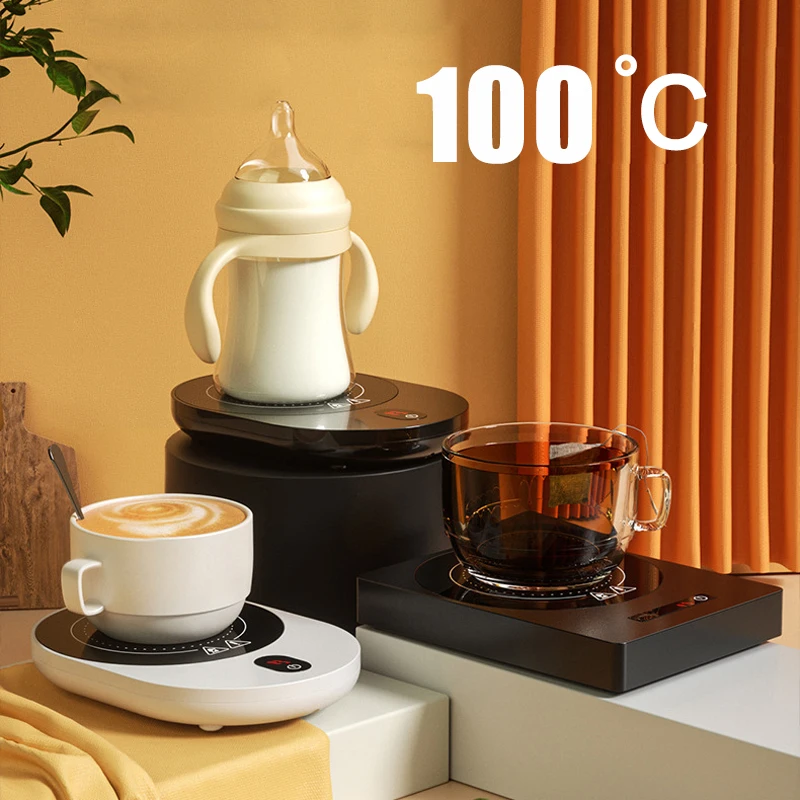 

200W Coffee Mug Warmer Cup Heater 100°C Hot Tea Maker Warmer Coaster Electric Hot Plate 5 Gear Thermostatic Heating Pad 220V