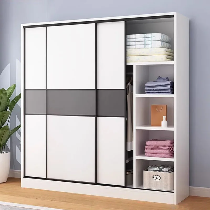 White Storage Wardrobes Display Nordic Apartment Clothing Rack Free Shipping Cabinets Drawer Modern Guarda Roupa Hotel Furniture