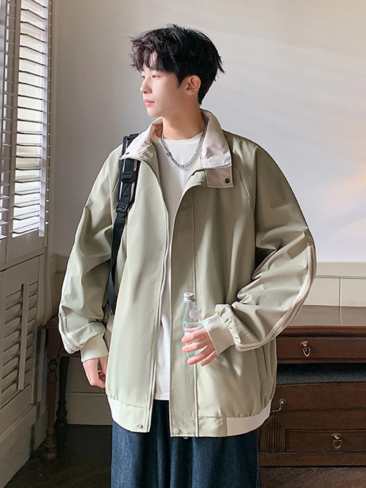 

Мужская уличная модная куртка для активного отдыха, осенняя новинка, повседневная, в стиле стритвир, водонепроницаемая, из ткани Оксфорд, с длинными рукавами, на молнии