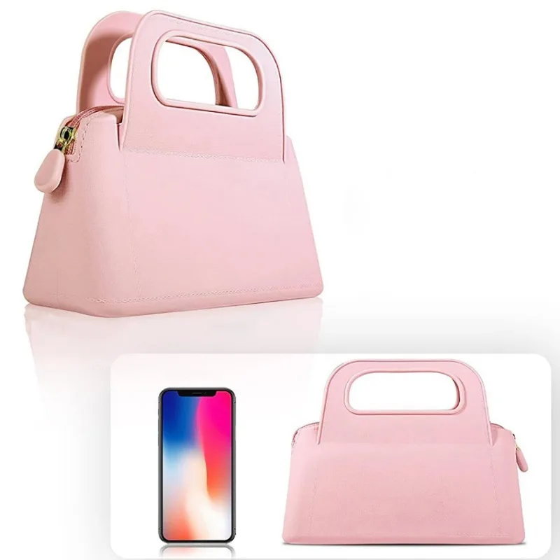 

Waterproof Small Cosmetic Silicone Pouch with Zipper Makeup Bag Creative Bag Tote Bags Silicone Waterproof Zipper Mini Wallet