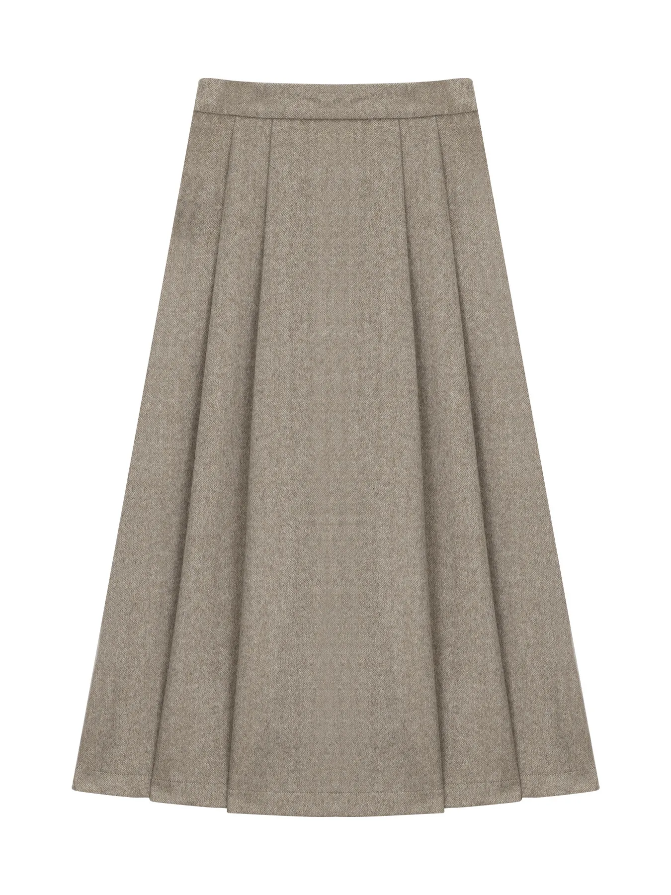 ALXNAN Women's Midi Skirt Vintage 2026 Fashion Elegant Office Long Pleated Skirts Fall Casual Commuter Skirt Ladies DYL662301
