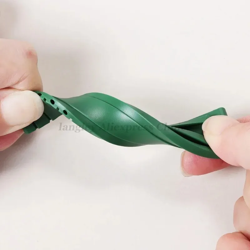 حزام ساعة مطاطي لساعة رولكس بتوقيت جرينتش دايتونا الغواصة غواص سيليكون حزام استبدال شبح الماء الأخضر 20 ملم حزام سوار