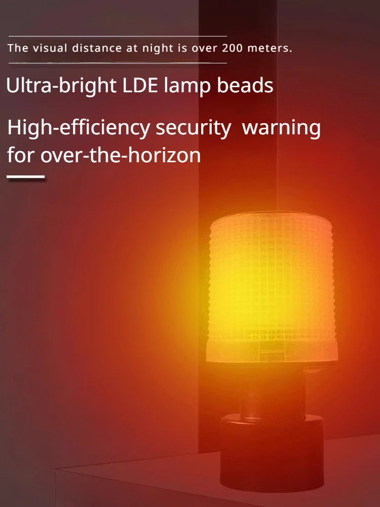 Solar Powered  Warning Light Construction Obstacle Light Traffic Strobe Light Tower Signal Light Fishing Boat Explosion Light