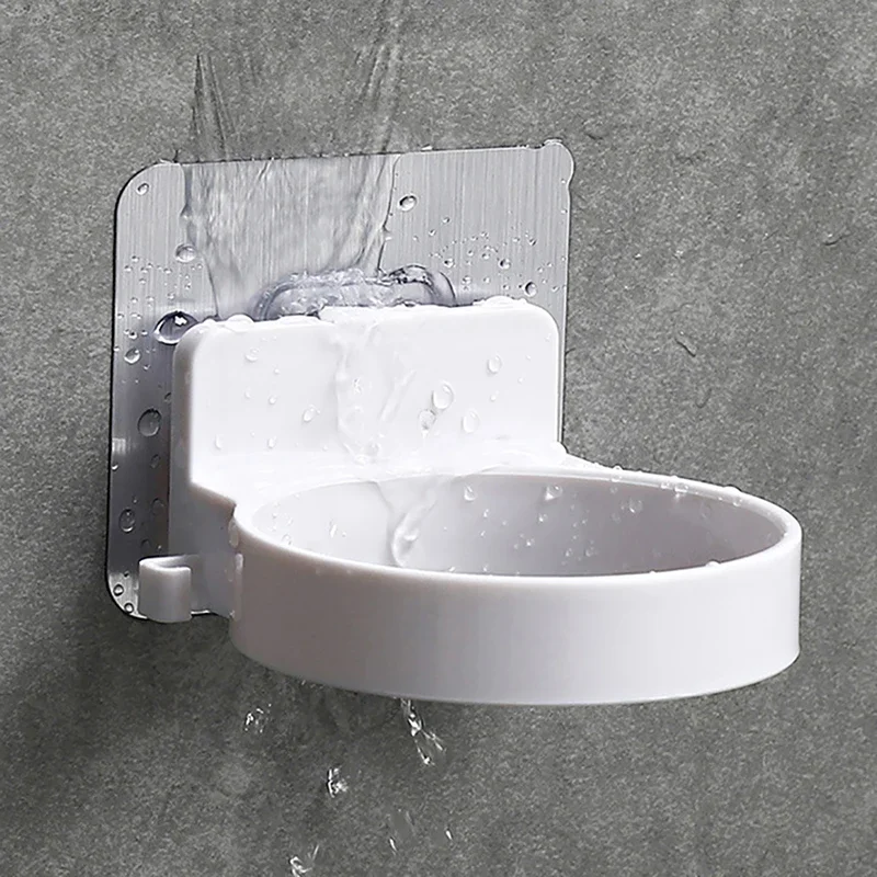 New Simple Wall Mounted Hair Dryer Holder Bathroom Storage Wall Hanging Holder Rack Storage ABS Toilet Hair Dryer Rack Organizer