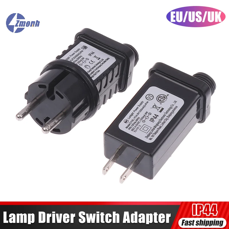 

EU/US/UK Plug 8 Functional SELV LED Lamp Driver Switch Adapter IP44 Waterproof Laser Lighting Europe Power Supply 5V/24V/31V 6W