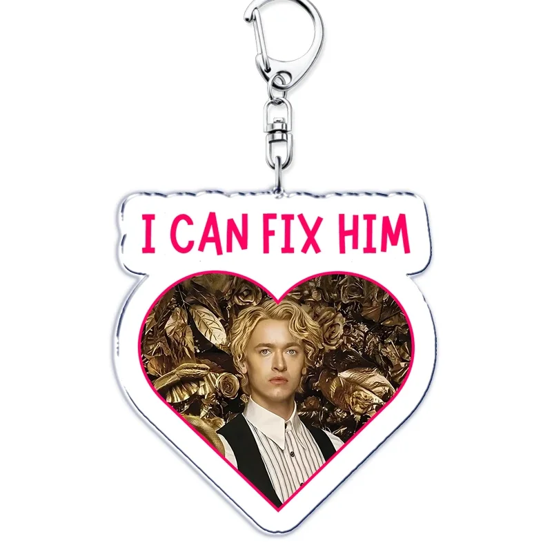 Coriolanus Snow I Can Fix Him Key Chain Keychains Hunger Games Tom Blyth Ring for Accessories Bag Pendant Keyring Jewelry Gifts