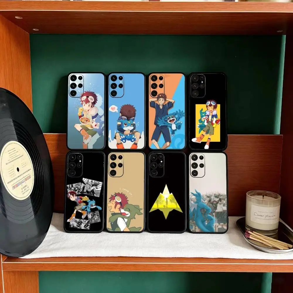 

D-Digimon Y-Yagami Taichi Phone Case For Samsung S25,S24,S21,S22,S23,S30,Ultra,S20,Plus,Fe,Lite Black Shell